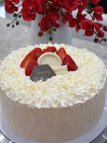 White Chocolate with strawberries