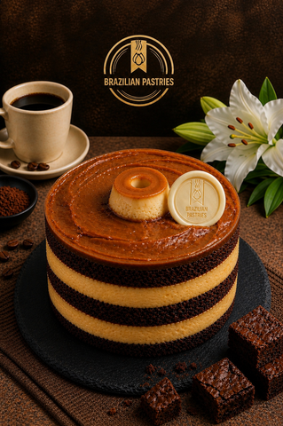 Brownie Naked Flan (Pudim)
